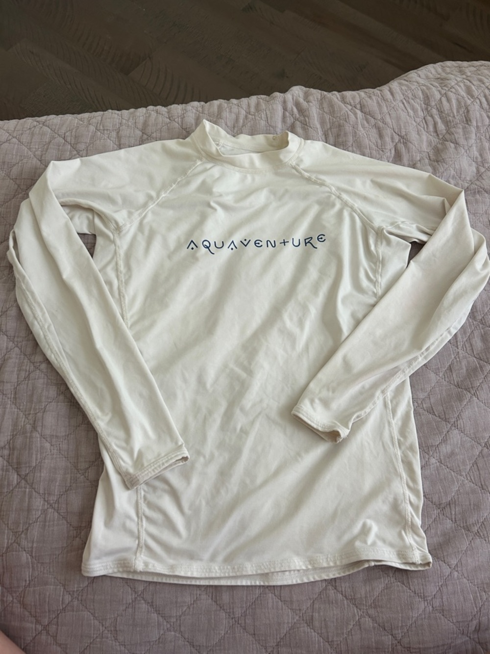 Women's Cream Long-Sleeve Swim Coverup
